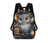 sinyumoney Owl In Autumn Leaves Sac À Dos Scolaire Pour Adolescents, Imprimé En 3D, Ajustable, À Poches Tendance, Pour Enfants, Garçons, Filles, Étudiants Et Adolescents 17inch