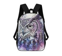 sinyumoney Owl Paint Sacs À Dos Pour Enfants, Sac D'école Imprimé En 3D, Cartable Pour Enfants, Sac De Voyage, Sac À Dos Garçon Fille, Sac D'école Pour Enfants 17inch