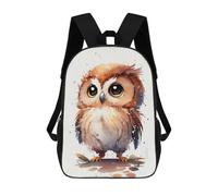 sinyumoney Owl Watercolor Cute Sacs À Dos Pour Garçons, Cartables Imprimés En 3D, Sacs À Dos De Voyage Tendance Pour Garçons (primaire, Collège) 17inch