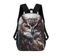 sinyumoney Owl's Gaze Artistic Vision Sac À Dos Scolaire Imprimé En 3D Pour Enfants, Sac À Dos De Voyage, Sac Tendance Et Décontracté Pour Écoliers 17inch