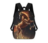 sinyumoney Paint Horse Sac À Dos Scolaire Pour Filles Et Garçons, Grand Sac À Dos Léger Pour Enfants Et Étudiants 17inch