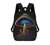 sinyumoney Paint Mushroom Sac À Dos Imprimé En 3D Pour Enfants, Sac D'école Grande Capacité, Sac De Voyage, Sac À Livres, Sac À Dos Scolaire Pour Enfants 17inch