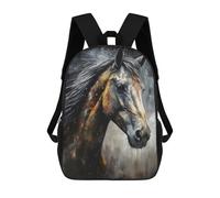 sinyumoney Painted Horse Majesty Sacs À Dos Pour Enfants, Cartables, Sacs À Dos Scolaires Imprimés En 3D, Sacs À Dos De Voyage Tendance Pour Enfants (primaire, Collège) 17inch