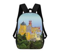 sinyumoney Palacio Da Pena Portugal Sac À Dos Imprimé En 3D Pour Garçons, Sac D'école Grande Capacité, Sac De Voyage, Sac À Livres, Sac D'école Pour Garçons, Mochila 17inch