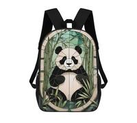 sinyumoney Panda Animal Sacs À Dos Pour Enfants 17inch Sac À Dos Scolaire, Sac D'école Imprimé En 3D Pour Garçons, Élèves Du Primaire Et Du Collège