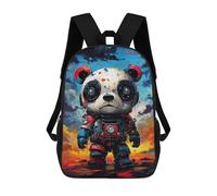 sinyumoney Panda Astronaut-1 Sacs À Dos Imprimés En 3D Pour Enfants 17inch Sacs À Dos Tendance Et Décontractés Pour La Journée, Sacs De Voyage, Sacs À Dos D'extérieur Pour Garçons Et Filles