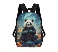 sinyumoney Panda Astronaut in Space -3 Sac À Dos Scolaire Pour Enfants, Grand Sac À Dos 3D, Cadeau Pour Enfants 17inch