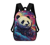 sinyumoney Panda Astronaut in Space Sac À Dos Scolaire Pour Enfants, Imprimé En 3D, Tendance Et Décontracté, Pour Garçons, Élèves Du Primaire Et Du Collège 17inch