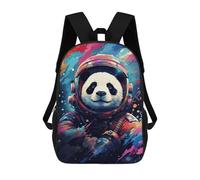 sinyumoney Panda Astronaut Space Art-1 Sac À Dos Scolaire Pour Enfants, 43 Cm (17 Pouces), Imprimé En 3D, Pour Garçons, Élèves Du Primaire Et Du Collège