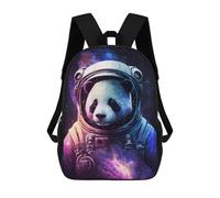 sinyumoney Panda Astronaut Space Art Print-1 Sacs À Dos Tendance Imprimés En 3D 17inch Sac D'école Décontracté Pour Enfants, Garçons, Élèves Du Primaire Et Du Collège