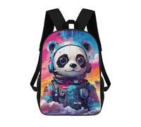 sinyumoney Panda Astronaut Space Art Print-3 Sac À Dos Scolaire, Sac De Voyage, Sac À Dos Universitaire Pour Garçons/filles/adolescents 17inch