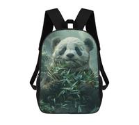 sinyumoney Panda Bear Eating Bamboo Sacs À Dos Pour Garçons, Cartables Imprimés En 3D, Sacs À Dos De Voyage Tendance Pour Garçons (primaire, Collège) 17inch