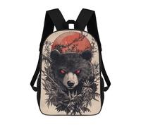 sinyumoney Panda Bear Sunset Japan Sac À Dos Scolaire Pour Enfants Imprimé En 3D, Idéal Pour Les Voyages Et Les Lectures, Pour Les Garçons Et Les Élèves Du Primaire 17inch
