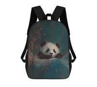 sinyumoney Panda Cub Sac À Dos Scolaire Enfant Tendance Et Décontracté, Sac À Dos Imprimé En 3D Pour Garçon, Grand Sac À Dos 17inch