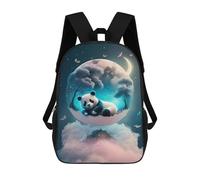 sinyumoney Panda Dreams in Moonlight Sac À Dos Scolaire Pour Enfants 17 Pouces, Sac À Dos Décontracté Pour Les Voyages, Grand Sac À Dos De Jour Pour Garçons Et Filles 17inch