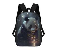 sinyumoney Panda Fireflies Animal Sac À Dos Avec Poche, Sacs À Dos Imprimés En 3D, Sacs De Voyage, Sacs À Livres, Sacs D'école Pour Enfants 17inch