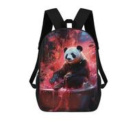 sinyumoney Panda in A Bubble Bath Sac À Dos Scolaire Imprimé En 3D, Sac À Dos Tendance Pour Enfants, Sac À Dos Pour Garçons, Élèves Du Collège 17inch