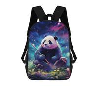 sinyumoney Panda in A Fantasy Forest -2 Sac À Dos Imprimé En 3D, Sac D'école Décontracté Et Tendance Pour Enfants, Sac D'école Pour Garçons, Collégiens 17inch