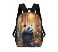 sinyumoney Panda in Bamboo Forest Sac À Dos Enfant, Cartable, Sacs À Dos Scolaires Imprimés En 3D Pour Élèves Du Primaire Et Du Collège, Cadeau D'anniversaire Pour Adolescents 17inch