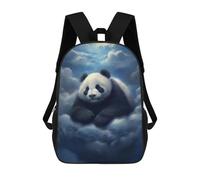 sinyumoney Panda in Clouds Sac À Dos Imprimé En 3D, Sac D'école Décontracté Et Tendance Pour Enfants, Sac D'école Pour Garçons, Collégiens 17inch