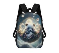 sinyumoney Panda in Moonlit Garden -1 Sac À Dos Scolaire Imprimé En 3D Pour Enfants, Sac À Dos Garçon/fille, Sac De Voyage Pour Enfants 17inch