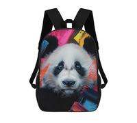 sinyumoney Panda in Paint Strokes Sacs À Dos Pour Enfants, Cartables Imprimés En 3D, Sacs À Dos Pour Élèves Du Primaire Et Du Collège (garçons Et Filles) 17inch