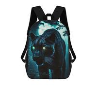 sinyumoney Panther In The Dark Forest Sacs À Dos Pour Enfants, Cartables Imprimés En 3D, Sacs À Dos Pour Élèves Du Primaire Et Du Collège, Garçons Et Filles 17inch