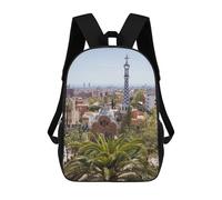 sinyumoney Park Güell Architecture Sac À Dos Imprimé Pour Enfants, Sac D'école, Sac De Voyage Pour Adultes Et Enfants 17inch
