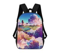 sinyumoney Pastel Cloudscape Fantasy Sac À Dos Scolaire Imprimé En 3D Pour Garçons Et Filles, Sac À Dos Pour Enfants, Sac De Voyage 17inch