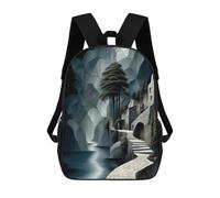 sinyumoney Pathway Through The Enchanted Grotto Sac À Dos Scolaire Imprimé En 3D Pour Enfants, Sac À Dos Garçon/fille, Sac De Voyage Pour Enfants 17inch