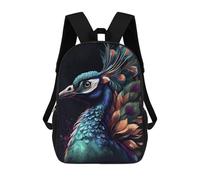 sinyumoney Peacock Colorful Sac À Dos Enfant Tendance Et Amusant, Sac À Dos Pour Garçons Et Adolescents, Sac D'école Imprimé En 3D Pour Garçons 17inch