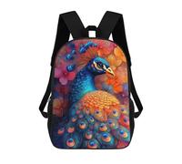 sinyumoney Peacock in Bloom Sac À Dos De Voyage Pour L'université, Sac À Dos Pour Le Campus, Les Voyages Et Les Sports De Plein Air 17inch
