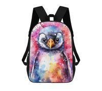 sinyumoney Penguin Colorful Sac À Dos Imprimé En 3D Pour Enfants, Sac D'école, Sac De Voyage Grande Capacité, Sac À Livres, Sac À Dos Pour Enfants 17inch