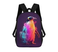 sinyumoney Penguin Neon Sacs À Dos Pour Enfants, Cartables Imprimés En 3D, Sacs À Dos Pour Élèves Du Primaire Et Du Collège, Garçons Et Filles 17inch