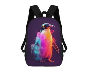 sinyumoney Penguin Neon Sacs À Dos Pour Enfants, Cartables Imprimés En 3D, Sacs À Dos Pour Élèves Du Primaire Et Du Collège, Garçons Et Filles 17inch