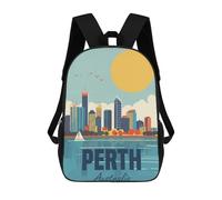 sinyumoney Perth Australia Sacs À Dos Scolaires Pour Enfants, Sac D'école Imprimé En 3D Pour Garçons, Élèves Du Primaire Et Du Collège 17inch