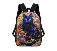 sinyumoney Petals And Purrfection Cat Sacs À Dos Pour Enfants, Sac D'école Imprimé En 3D, Cartable Pour Enfants, Sac De Voyage, Sac À Dos Garçon Fille, Sac D'école Pour Enfants 17inch