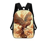 sinyumoney Phoenix Painting Sac À Dos Scolaire Enfant Tendance Et Décontracté, Sac À Dos Imprimé En 3D Pour Garçon, Grand Sac À Dos 17inch