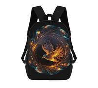 sinyumoney Phoenix Rise Mystic Artwork Sacs À Dos Scolaires Pour Enfants, Sac D'école Imprimé En 3D Pour Garçons, Élèves Du Primaire Et Du Collège 17inch