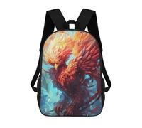 sinyumoney Phoenix Rise Mythical Artwork -1 Sacs À Dos Imprimés En 3D Pour Enfants, Sacs D'école Tendance Pour Garçons, Élèves Du Primaire Et Du Collège 17inch