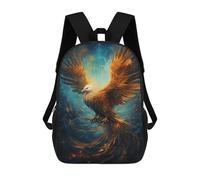 sinyumoney Phoenix Rising Art Print -3 Sacs À Dos Imprimés En 3D Pour Enfants 17inch Sacs À Dos Tendance Et Décontractés Pour La Journée, Sacs De Voyage, Sacs À Dos D'extérieur Pour Garçons Et Filles