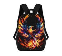 sinyumoney Phoenix Rising Artwork -1 Sac À Dos Imprimé 3D Pour Enfants, Sac À Dos Léger Pour Écoliers Et Écoliers, Sac À Goûter Pour La Crèche 17inch
