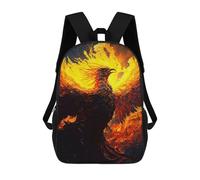 sinyumoney Phoenix Rising Artwork -6 Sac À Dos Imprimé En 3D, Sac D'école Décontracté Et Tendance Pour Enfants, Sac D'école Pour Garçons, Collégiens 17inch