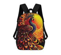 sinyumoney Phoenix Rising Artwork -9 Sacs À Dos Scolaires Pour Garçons Et Filles, Sacs À Dos Décontractés Pour Le Sport, Sacs À Dos De Grande Capacité Pour L'école Primaire 17inch