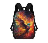 sinyumoney Phoenix Rising Firebird Artwork -3 Sacs À Dos Pour Enfants, Sac À Dos Scolaire Imprimé En 3D Pour Enfants, Sac À Dos De Voyage, Sac À Livres Pour Enfants 17inch Sac D'école