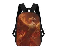 sinyumoney Phoenix Rising Mythical Bird Art 17inch Sacs À Dos Scolaires Imprimés En 3D - Sacs À Dos Tendance Pour Garçons Du Primaire Et Du Collège