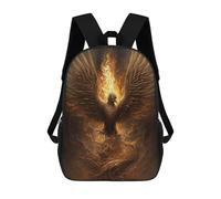sinyumoney Phoenix Rising Mythical Firebird Artwork -1 Sacs À Dos, Sac À Dos Enfant, Sac D'école, Sac À Dos De Voyage Imprimé En 3D, Accessoire De Mode, Sac À Dos Imperméable Pour Enfants 17inch