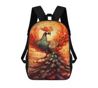 sinyumoney Phoenix Rising Mythical Firebird Artwork -2 Sacs À Dos Pour Enfants 17inch Sac À Dos Scolaire, Sac D'école Imprimé En 3D Pour Garçons, Élèves Du Primaire Et Du Collège
