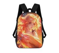 sinyumoney Phoenix Woman with Cat Sac À Dos En Peluche À Motif Dessin Animé, Sac À Dos 3D Pour Enfants, Idée Cadeau D'anniversaire Pour Garçons Et Filles 17inch