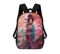sinyumoney Pink Cherry Blossom Sac À Dos Scolaire Pour Filles Et Garçons, Grand Sac À Dos Léger Pour Enfants Et Étudiants 17inch